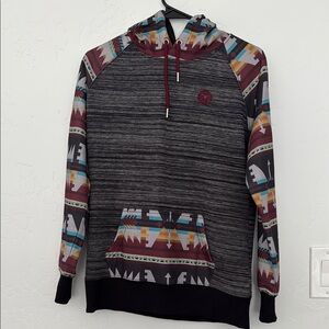 Women's Multicolor Patterned Hoodie